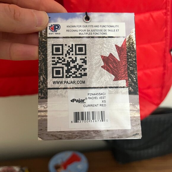 Pajar Rachel Women's Vest Current Red Size XS - Picture 3 of 4